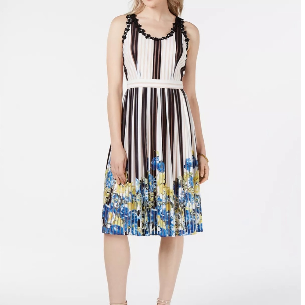 LAST CHANCE NWT Foxiedox Size Large Dress Eldora Stripe Fit Flare